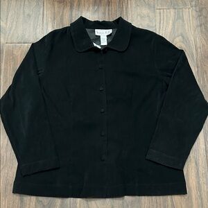 Victoria Holley Black Button-Up Shacket